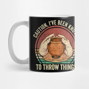 I've Been Known To Throw Things Pottery Lover Mug